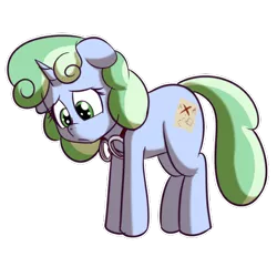 Size: 512x512 | Tagged: safe, artist:anibaruthecat, derpibooru import, oc, oc:sweetwater, unofficial characters only, pony, unicorn, expressions, female, filly, goggles, sad, sticker