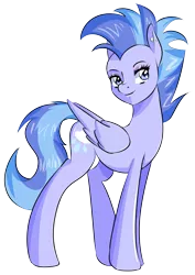 Size: 2047x2894 | Tagged: safe, artist:shelltoon, derpibooru import, oc, oc:nimbostratus, unofficial characters only, pegasus, pony, 2019 community collab, derpibooru community collaboration, androgynous, mohawk, simple background, solo, transparent background