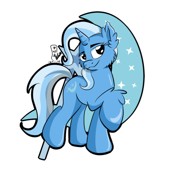 Size: 2000x2000 | Tagged: safe, artist:viejillox64art, derpibooru import, trixie, pony, unicorn, smiling, solo, sticker