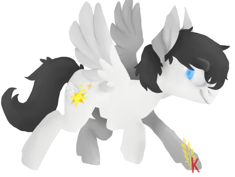 Size: 846x638 | Tagged: safe, artist:redkoyotek, derpibooru import, oc, oc:wing sparkle, unofficial characters only, pegasus, pony, male, simple background, solo, stallion, transparent background