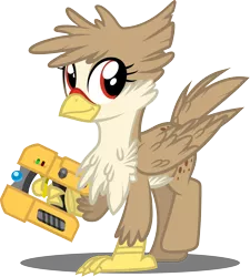 Size: 1757x1951 | Tagged: artist:tsabak, classical hippogriff, derpibooru import, fledgeling, hippogriff, hippogriff oc, matter manipulator, oc, oc:ruby rustfeather, safe, simple background, solo, starbound, transparent background, unofficial characters only, vector