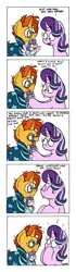 Size: 3299x11699 | Tagged: safe, artist:bobthedalek, derpibooru import, princess flurry heart, starlight glimmer, sunburst, alicorn, pony, unicorn, absurd resolution, baby carrier, baby talk, comic, female, filly, foal, hilarious in hindsight, implied firelight, like father like daughter, male, mare, simple background, smiling, smirk, stallion, sudden realization, sweat, sweatdrop, trio, uncle sunburst, white background
