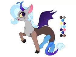 Size: 1024x768 | Tagged: artist:beach-city-mystery-girl, derpibooru import, draconequus, hybrid, interspecies offspring, oc, offspring, parent:discord, parents:trixcord, parent:trixie, safe, solo, unofficial characters only