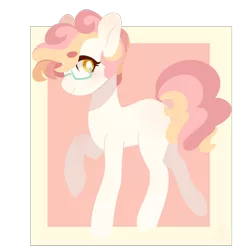 Size: 1258x1258 | Tagged: safe, artist:s1nb0y, derpibooru import, oc, earth pony, pony, female, glasses, mare, parent:pinkie pie, parent:svengallop, solo