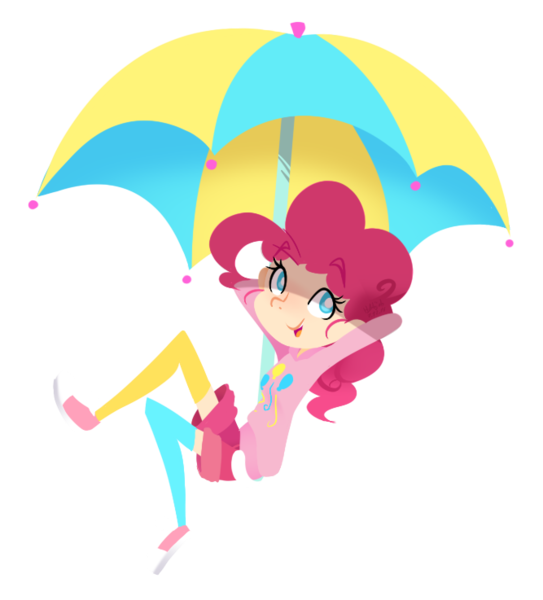 Size: 667x737 | Tagged: artist:habijob, clothes, converse, derpibooru import, human, humanized, pinkie pie, safe, shoes, simple background, sneakers, solo, transparent background, umbrella