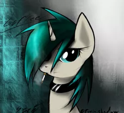 Size: 671x610 | Tagged: safe, artist:spartangreywolf, derpibooru import, oc, oc:coffee bean, unofficial characters only, pony, unicorn, bust, cigarette, portrait, smoking, solo