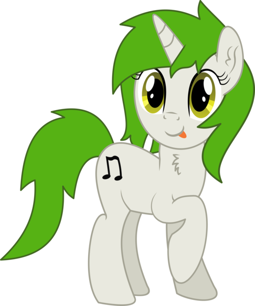 Size: 4063x4872 | Tagged: safe, artist:cyanlightning, derpibooru import, oc, oc:bumpy beatz, unofficial characters only, pony, unicorn, 2019 community collab, derpibooru community collaboration, .svg available, absurd resolution, chest fluff, ear fluff, female, mare, raised hoof, simple background, solo, tongue out, transparent background, vector