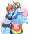 Size: 3300x3900 | Tagged: suggestive, artist:ambris, derpibooru import, rainbow dash, anthro, pegasus, art pack:horsepower gym, abs, adonis belt, alternate hairstyle, armpits, belly button, biceps, big breasts, breasts, busty rainbow dash, cleavage, clothes, curvy, eye clipping through hair, eyebrows, eyebrows visible through hair, eyelashes, female, image, midriff, mouth hold, muscles, muscular female, nipples, nudity, png, rainbuff dash, reasonably sized breasts, scrunchie, sexy, shorts, solo, solo female, sports bra, sports shorts, spread wings, stupid sexy rainbow dash, sweat, thighs, toned, tying hair, wide hips, wings, workout outfit, wristband