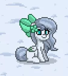 Size: 518x576 | Tagged: safe, derpibooru import, oc, oc:midnight mist, pegasus, pony, pony town, alternate, snow, winter