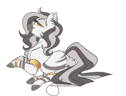 Size: 1700x1300 | Tagged: safe, artist:drawingjules, derpibooru import, oc, hybrid, pony, zebra, zony, commission, gold, jewelry, stripes