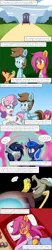 Size: 1000x4800 | Tagged: safe, artist:jake heritagu, derpibooru import, chip mint, discord, princess luna, rain catcher, scootaloo, starlight glimmer, sweetie belle, oc, oc:intemp, oc:lightning blitz, alicorn, draconequus, pegasus, pony, unicorn, comic:ask motherly scootaloo, askmotherlyluna, baby, baby pony, bandage, blanket, blocks, broken horn, clothes, colt, comic, couch, drool, hairpin, horn, lego, male, motherly scootaloo, offspring, parent:rain catcher, parent:scootaloo, parents:catcherloo, pillow, post-crusade, sleeping, sweatshirt, trixie's wagon