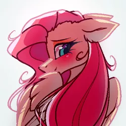 Size: 400x400 | Tagged: safe, artist:jun1313, derpibooru import, fluttershy, pegasus, pony, blushing, female, looking at you, mare, solo