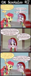 Size: 3200x7600 | Tagged: safe, artist:gm-scoots, derpibooru import, apple bloom, sweetie belle, pony, vampire, comic:bleeding hearts, bard, comic, dungeons and dragons, fantasy class, fog, ogres and oubliettes, pen and paper rpg, ranger, rpg