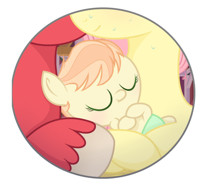 Size: 2437x2177 | Tagged: safe, artist:verona-5i, derpibooru import, big macintosh, fluttershy, earth pony, pegasus, pony, baby, baby pony, female, fluttermac, male, offspring, parent:big macintosh, parent:fluttershy, parents:fluttermac, shipping, simple background, straight, transparent background, unshorn fetlocks