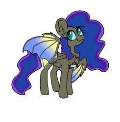 Size: 1055x1076 | Tagged: safe, artist:pirateenderfox, derpibooru import, oc, bat pony, pony, female, magical lesbian spawn, mare, offspring, parent:fluttershy, parent:nightmare moon, simple background, solo, transparent background