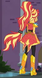 Size: 309x571 | Tagged: safe, derpibooru import, screencap, sunset shimmer, equestria girls, equestria girls series, super squad goals, cropped, crystal guardian, ponied up, solo focus
