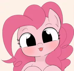 Size: 788x750 | Tagged: safe, artist:manachaaaaaaaa, derpibooru import, pinkie pie, pony, :p, cute, diapinkes, female, looking at you, mare, silly, solo, tongue out