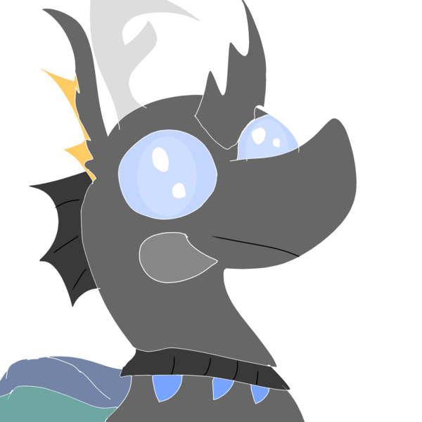 Size: 3000x3000 | Tagged: alternate design, artist:thepowerbeast, changedling, changeling, derpibooru import, oc, oc:king exoskeleton, safe, thousand yard stare, unofficial characters only