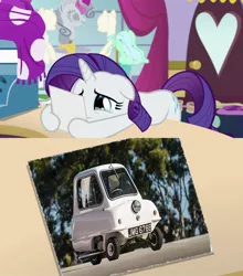 Size: 902x1024 | Tagged: safe, artist:sevenxninja, derpibooru import, edit, edited screencap, screencap, rarity, pony, forever filly, crying, exploitable meme, meme, peel p50