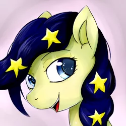 Size: 500x500 | Tagged: artist:dashy21, bust, cute, derpibooru import, ethereal mane, icon, oc, oc:lantern light, safe, solo, starry mane, stars, unofficial characters only