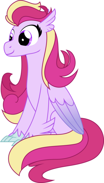 Size: 5364x9410 | Tagged: absurd resolution, artist:babyroxasman, colored wings, derpibooru import, female, gradient wings, hippogriff, hybrid, mare, oc, oc:love muffin, ponygriff, safe, show accurate, simple background, solo, transparent background, unofficial characters only, vector, waifu, wings