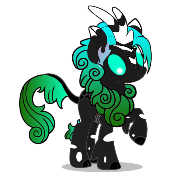 Size: 1200x1200 | Tagged: safe, derpibooru import, kirin oc, oc, unofficial characters only, changeling, kirin, 2019 community collab, derpibooru community collaboration, changeling oc, derp, simple background, solo, transparent background