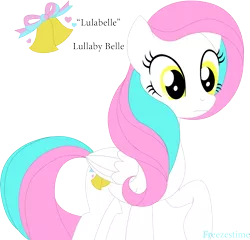 Size: 2645x2537 | Tagged: safe, artist:freezestime, derpibooru import, lulabelle, oc, unofficial characters only, pegasus, pony, base used, cutie mark, solo