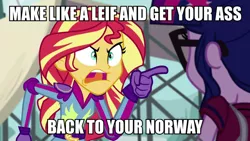 Size: 900x506 | Tagged: safe, derpibooru import, screencap, sci-twi, sunset shimmer, twilight sparkle, equestria girls, friendship games, angry, caption, exploitable meme, image macro, meme, sunset yells at twilight, text