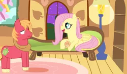 Size: 2704x1584 | Tagged: safe, artist:star-melodyyt, derpibooru import, big macintosh, fluttershy, female, fluttermac, male, offspring, parent:big macintosh, parent:fluttershy, parents:fluttermac, shipping, straight