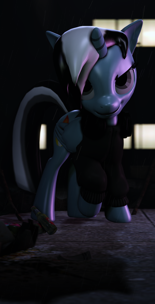 Size: 966x1896 | Tagged: 3d, artist:jollyoldcinema, city, derpibooru import, night, oc, oc:blacklightsorane, safe, solo, source filmmaker, university