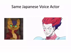 Size: 960x720 | Tagged: capper dapperpaws, daisuke namikawa, derpibooru import, exploitable meme, hisoka, hunter x hunter, japan, japanese, meme, my little pony: the movie, safe, same voice actor