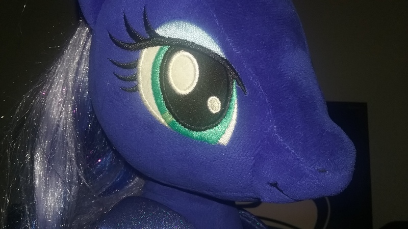 Size: 2560x1440 | Tagged: derpibooru import, plushie, princess luna, safe, solo, up close