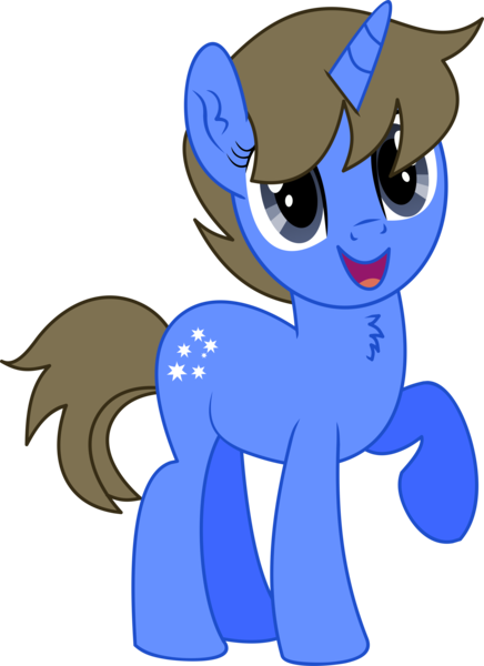 Size: 3893x5353 | Tagged: safe, artist:cyanlightning, derpibooru import, oc, oc:tru blu, unofficial characters only, pony, unicorn, 2019 community collab, derpibooru community collaboration, .svg available, absurd resolution, chest fluff, ear fluff, female, mare, open mouth, raised hoof, simple background, solo, transparent background, vector