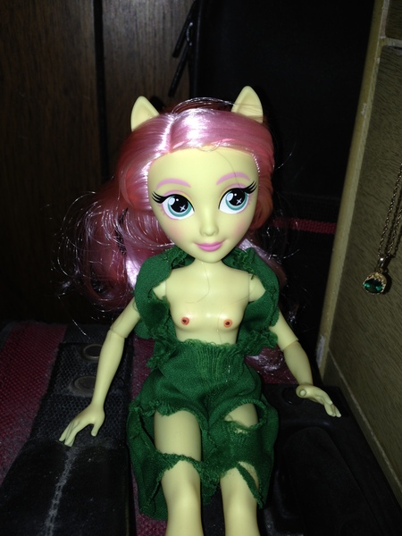 Size: 2448x3264 | Tagged: questionable, artist:ronin57818, derpibooru import, fluttershy, saddle rager, equestria girls, breasts, irl, merch sexploitation, nipples, nudity, photo, power ponies, toy