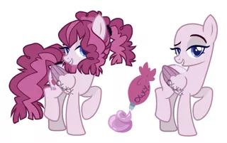 Size: 1280x802 | Tagged: safe, artist:owl-clockwork, derpibooru import, oc, pegasus, pony, bald, bedroom eyes, colored wings, female, magical lesbian spawn, mare, multicolored wings, offspring, parent:inky rose, parent:pinkie pie, parents:inkypie, raised eyebrow, raised hoof, simple background, solo, white background, wings