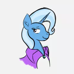 Size: 1181x1181 | Tagged: artist:dyonys, bust, cape, clothes, derpibooru import, safe, sketch, trixie