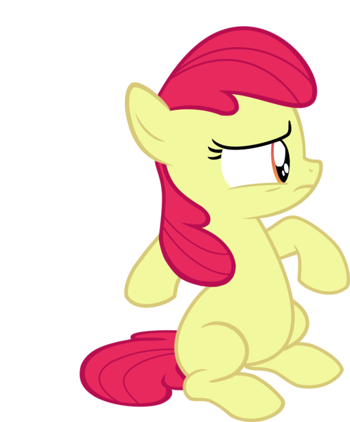 Size: 4981x6002 | Tagged: safe, artist:slb94, derpibooru import, edit, editor:slayerbvc, vector edit, apple bloom, earth pony, pony, somepony to watch over me, absurd resolution, accessory-less edit, female, filly, missing accessory, simple background, solo, transparent background, vector