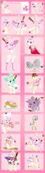 Size: 1256x4773 | Tagged: safe, artist:yokokinawa, derpibooru import, oc, oc:magic sprinkles, unofficial characters only, breezie, crystal pony, parasprite, equestria girls, augmented tail, bat wings, bow, breeziefied, candy, chef's hat, cherry, chocolate, clothes, crystallized, discorded, dress, equalized, equestria girls-ified, food, gala dress, halloween, happy, hat, heart, holiday, lollipop, nightmare night, pancakes, patch, poison joke, rainbow power, reference sheet, rule 63, smiling, species swap, spoon, sprinkles, wet, wet mane, wings, witch, witch hat