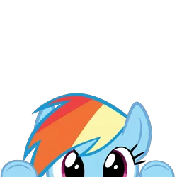 Size: 10000x10000 | Tagged: safe, artist:mrkat7214, derpibooru import, part of a set, rainbow dash, pegasus, pony, absurd resolution, cute, dashabetes, female, mare, peekaboo, simple background, solo, soon, transparent background, vector