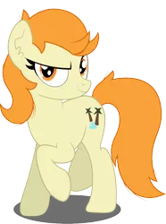 Size: 754x1016 | Tagged: safe, derpibooru import, oc, oc:heatstroke, earth pony, pony, fallout equestria, fallout equestria: child of the stars, fallout, fanfic art, female, mare, raised hoof, solo