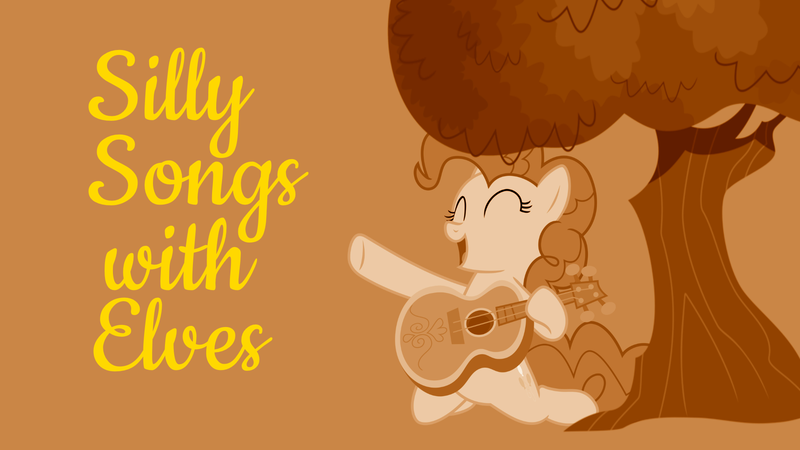 Size: 1920x1080 | Tagged: derpibooru import, guitar, musical instrument, pinkie pie, safe, series:pony tales, silly songs, silly songs with pinkie, smiling, tree, veggietales