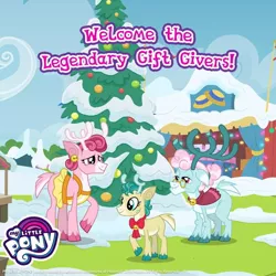 Size: 1080x1080 | Tagged: alice the reindeer, aurora the reindeer, best gift ever, bori the reindeer, deer, derpibooru import, gameloft, official, reindeer, safe