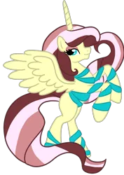 Size: 2893x4092 | Tagged: safe, artist:koharuveddette, derpibooru import, oc, oc:sweet relief, unofficial characters only, alicorn, pony, alicorn oc, female, horn, mare, my little pony, rearing, solo, wings