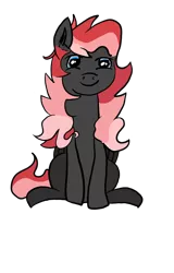 Size: 768x1200 | Tagged: safe, derpibooru import, oc, pegasus, pony, 2019 community collab, derpibooru community collaboration, male, red and black oc, simple background, sitting, smiling, solo, transparent background