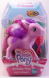 Size: 191x300 | Tagged: birthday pony, derpibooru import, g3, july larkspur, safe, toy
