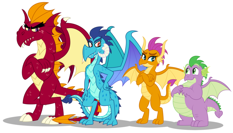 Size: 5000x2853 | Tagged: artist:aleximusprime, chubby, cute, derpibooru import, dragon, dragon lord ember, emberbetes, fat spike, future, garble, gardorable, horns, older, older ember, older garble, older smolder, older spike, plump, princess ember, safe, scale, simple background, size comparison, size difference, smolder, smolderbetes, spike, transparent background, winged spike, wings