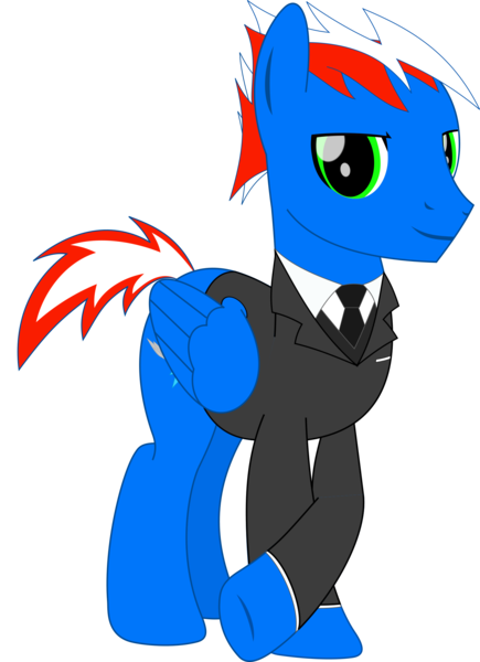 Size: 1628x2246 | Tagged: safe, artist:rd4590, derpibooru import, oc, oc:vortex clipper, pegasus, pony, 2019 community collab, derpibooru community collaboration, clothes, gentlecolt, gentleman, necktie, simple background, solo, suit, transparent background, vector