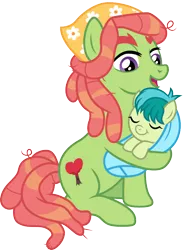 Size: 730x1000 | Tagged: safe, artist:cloudyglow, derpibooru import, sandbar, tree hugger, pony, baby, baby pony, colt, male