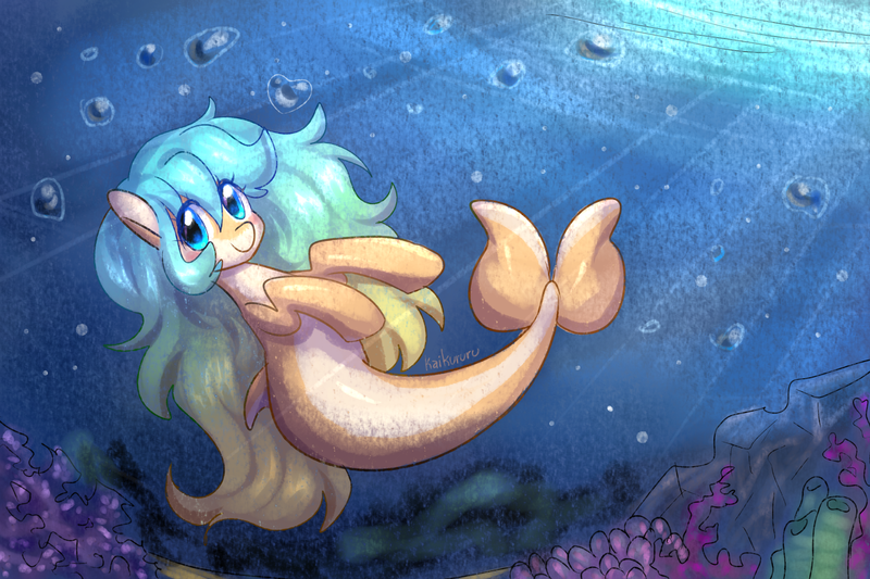 Size: 3000x2000 | Tagged: artist:kaikururu, derpibooru import, oc, ocean, oc:summer day, safe, solo, underwater