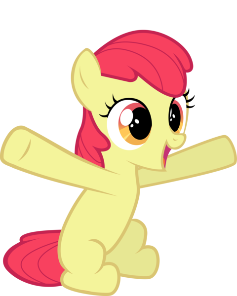 Size: 6000x7504 | Tagged: safe, artist:tamalesyatole, derpibooru import, edit, editor:slayerbvc, vector edit, apple bloom, earth pony, pony, absurd resolution, accessory-less edit, female, filly, missing accessory, simple background, sitting, solo, transparent background, vector